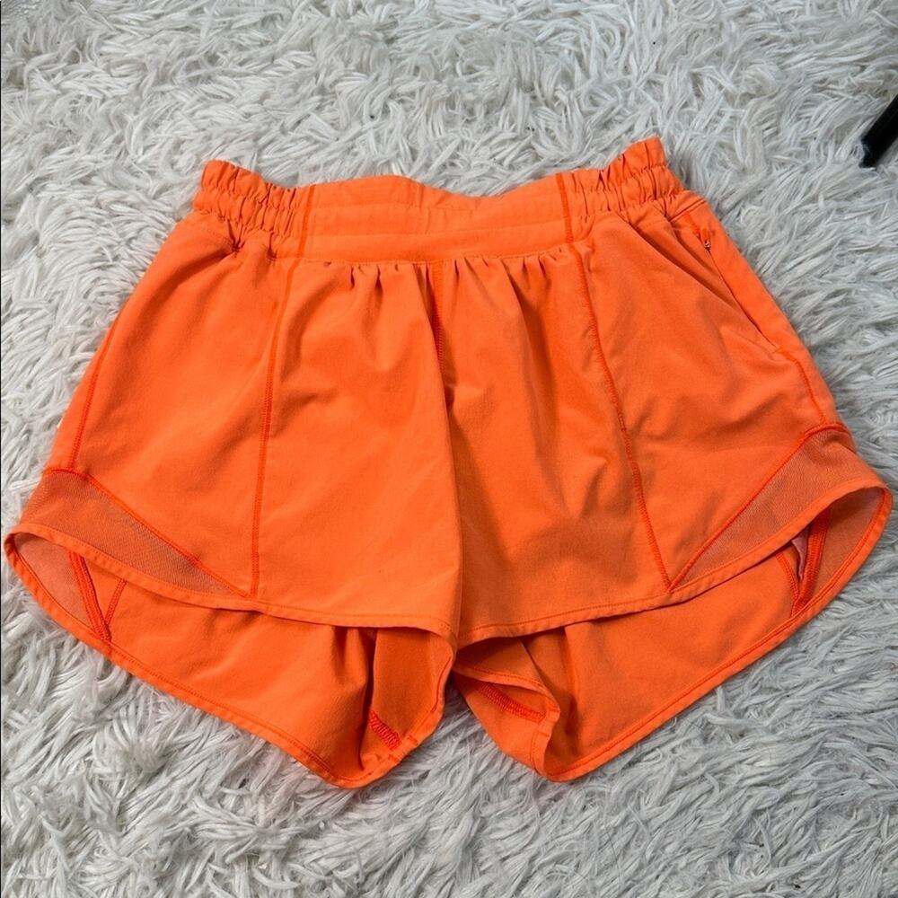 Lululemon Hotty Hot Short II *Long 4" Highlight Orange